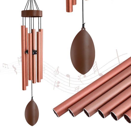36 Inch Deep Tone Wind Chimes for Outside (36"cp)