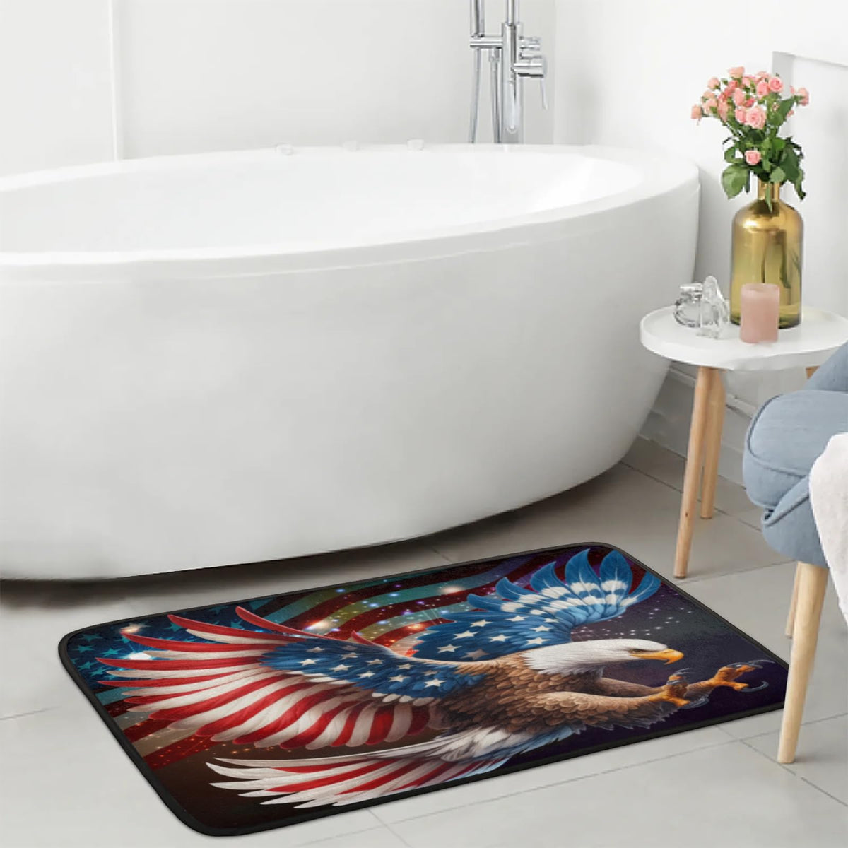 Bald Eagles Kitchen Rugs Kitchen Mats Non Slip Floor Mat (B:color 2)