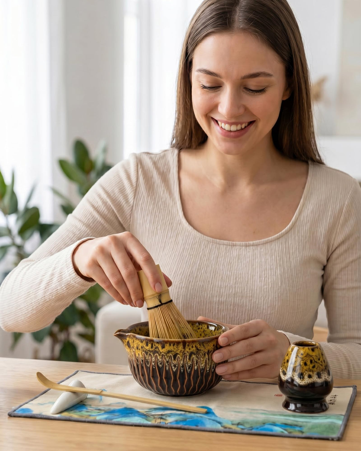 Matcha Whisk Set (Yellow)