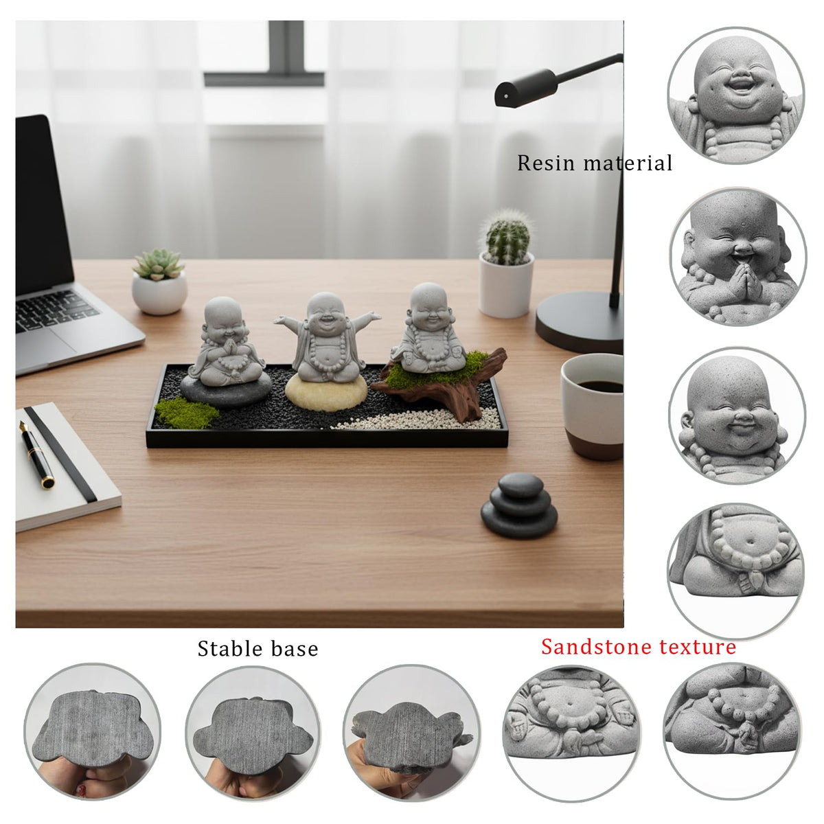 3Pcs Buddha Statue Set (3 Pcs Buddha)