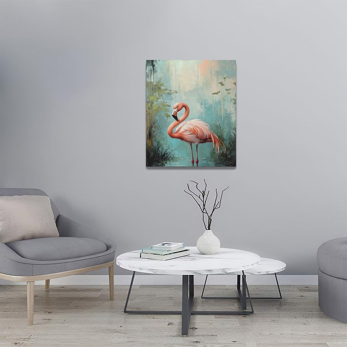 Flamingo Wall Art (24"L x 20"W / Flamingo)