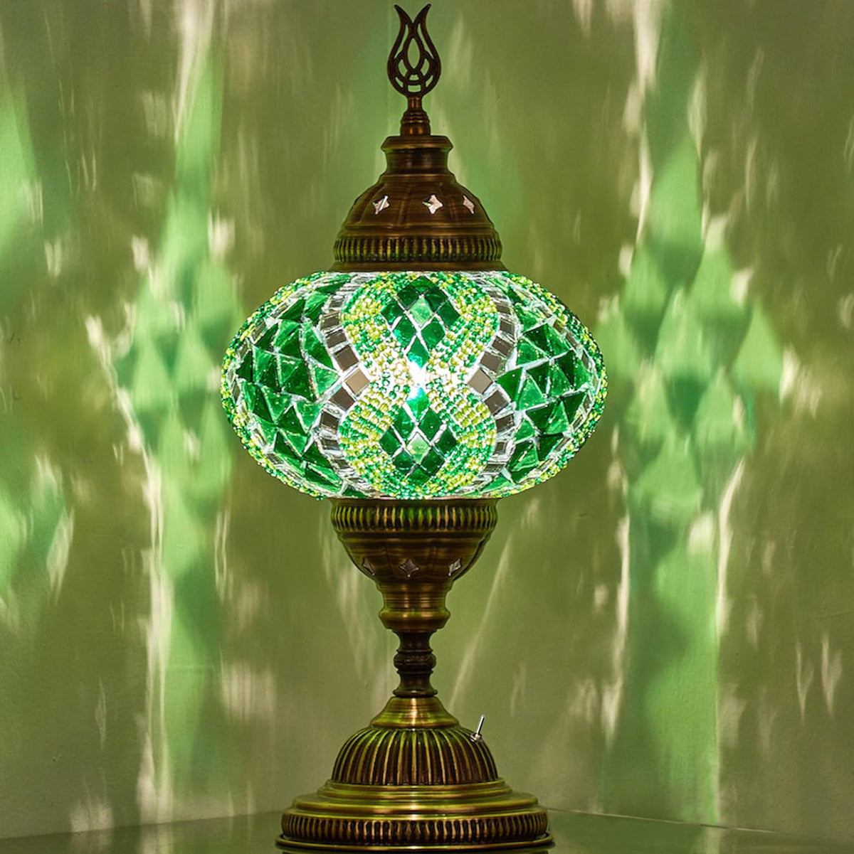Turkish Moroccan Mosaic Battery (Green)