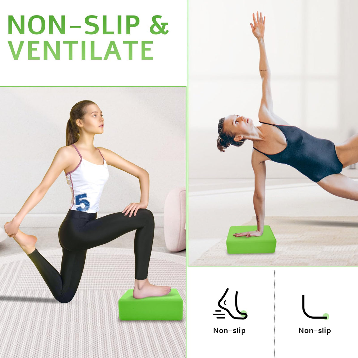 2 Pack Yoga Blocks (2PACK-Green)