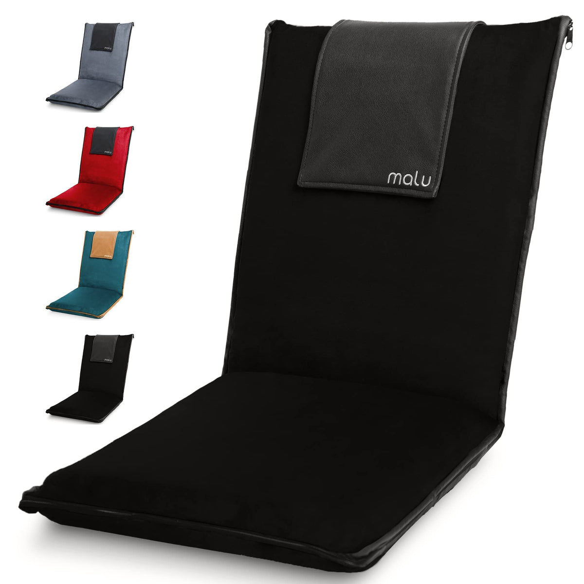 Floor Chair Padded w (Black / X-Large)