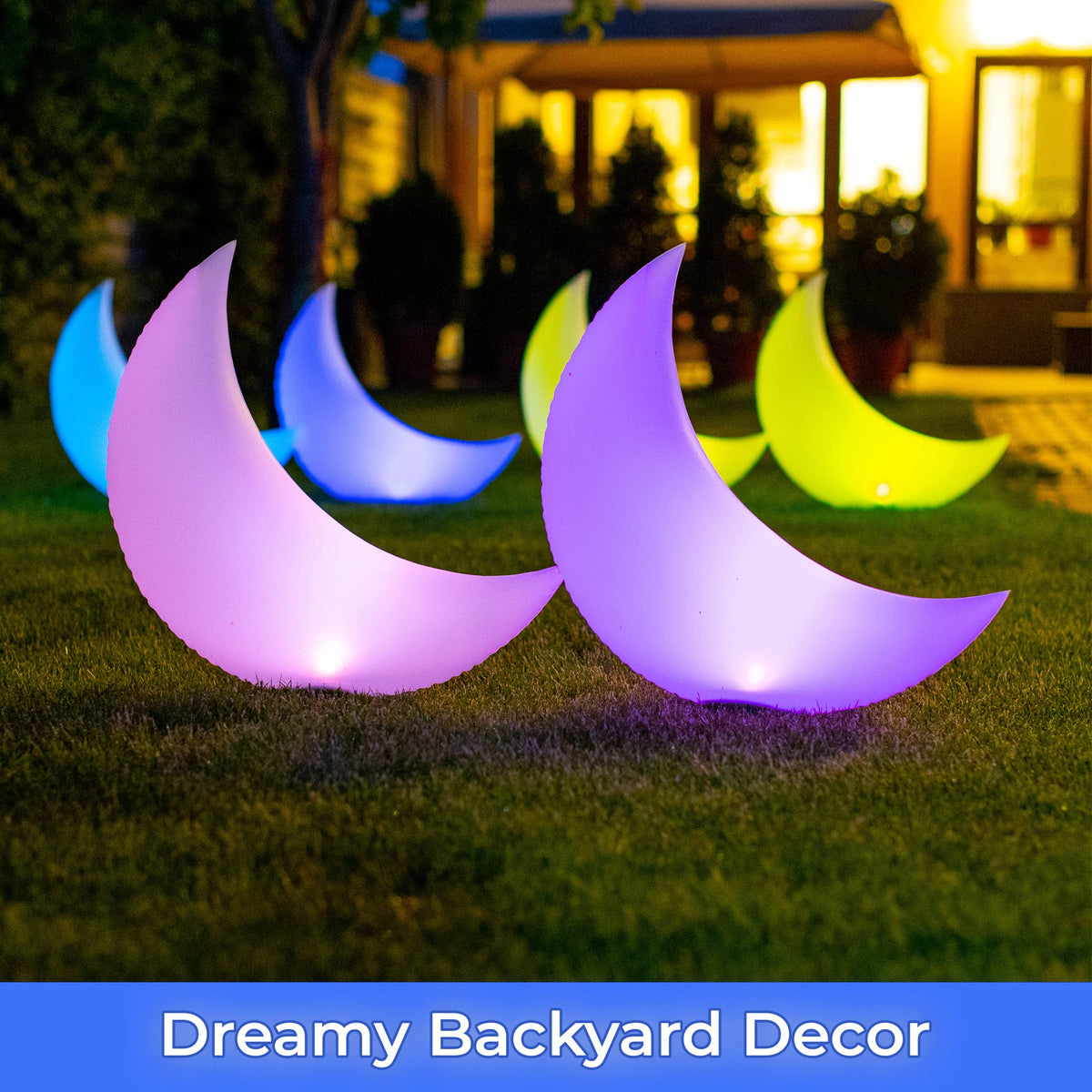 Floating Pool Lights (4 Pack / Half Moon)
