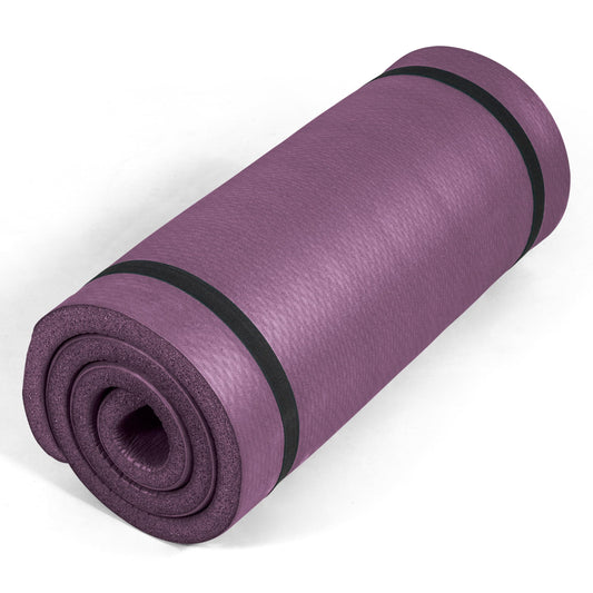 1" Extra Thick Yoga Mat (Diamond / Purple)