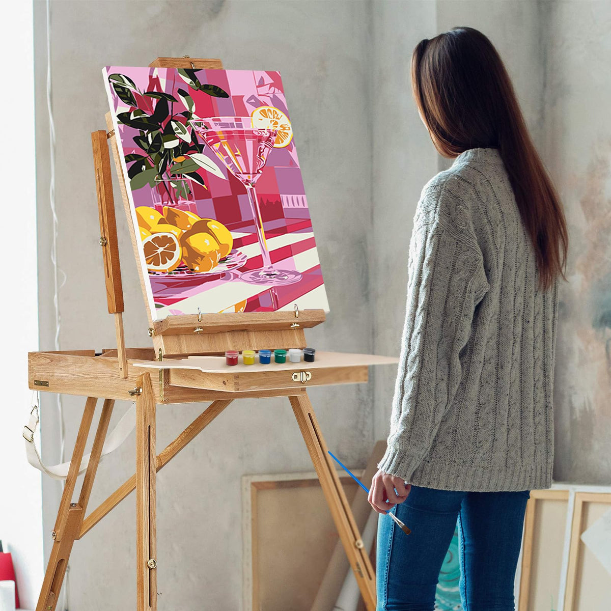Cocktail Framed Paint by Numbers Kit for Adults