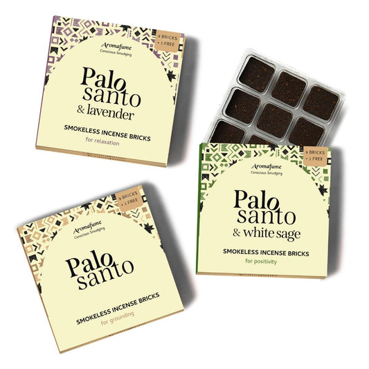 Palo Santo White Sage & Lavender Smokeless Bricks Refill (Palosanto, Palosanto+white Sage, Palosanto+ Lavender)