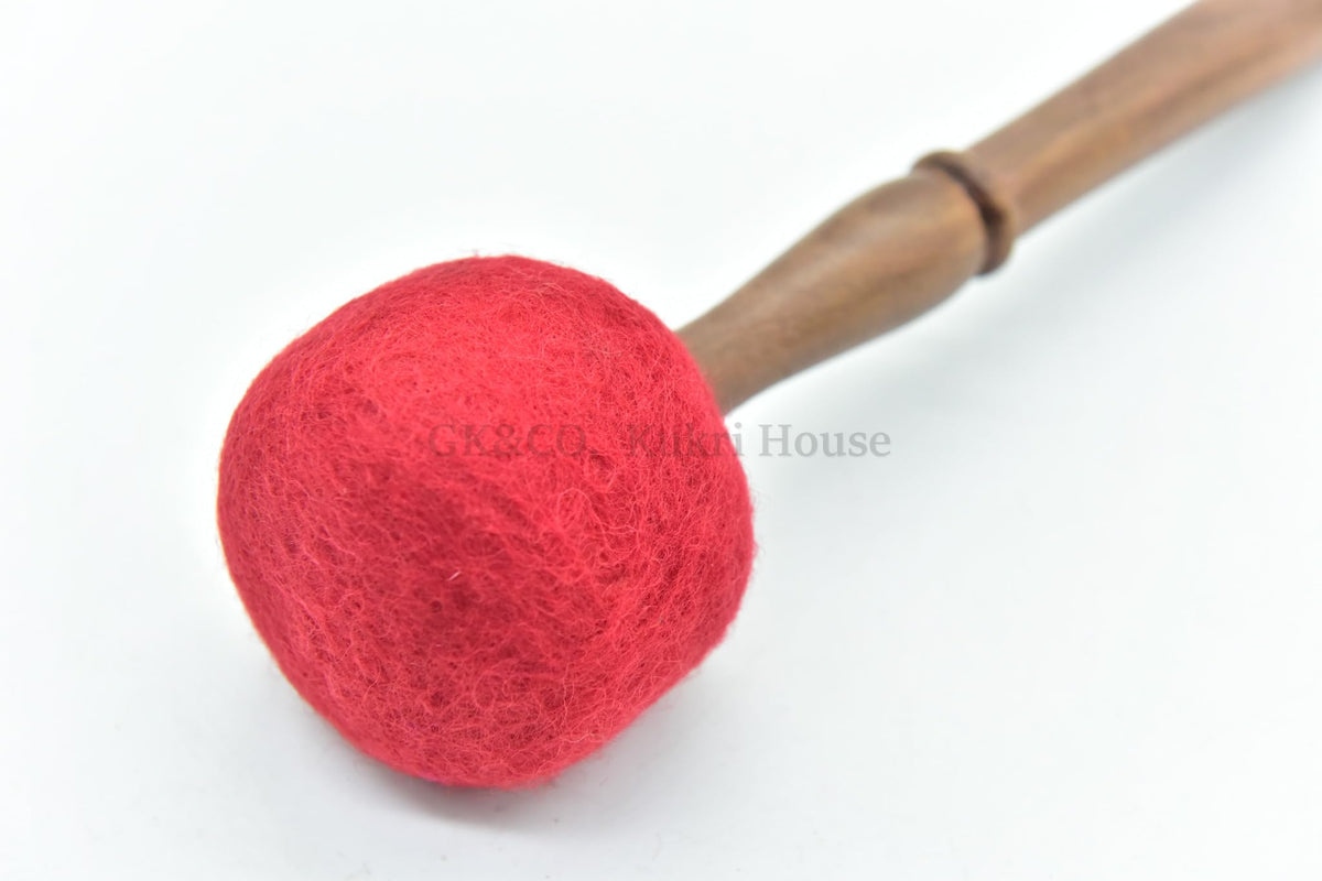 9 Inches Tibetan Singing Bowl Mallet Wooden Felt Striker Sound Bowl Meditation Mallet Sound Bowl Stick Meditation Yoga Tibetan sound bowl mallet (9 Inches)