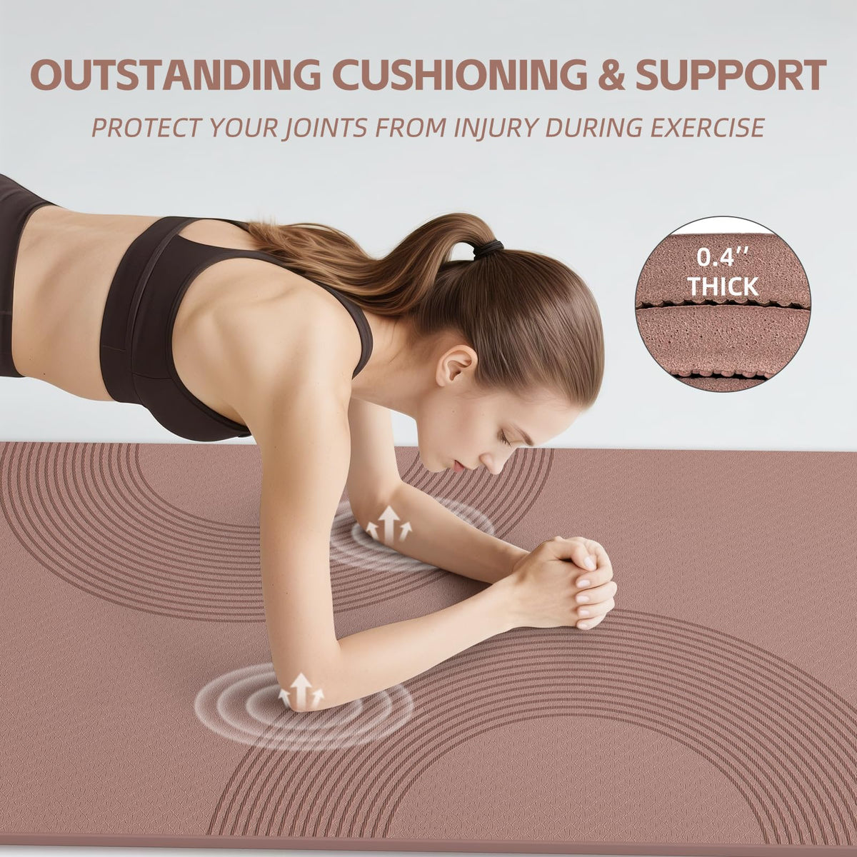 Extra Large Yoga Mat (Brown - Double C)
