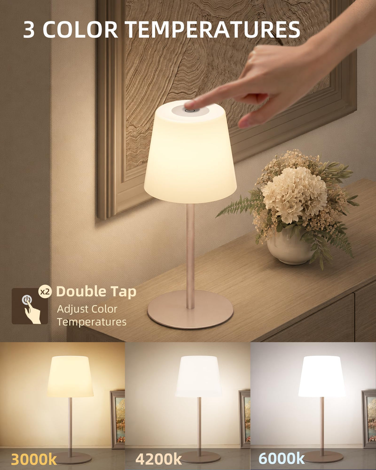 IP65 Waterproof Shower Lamp (Khaki / 1 Pack)
