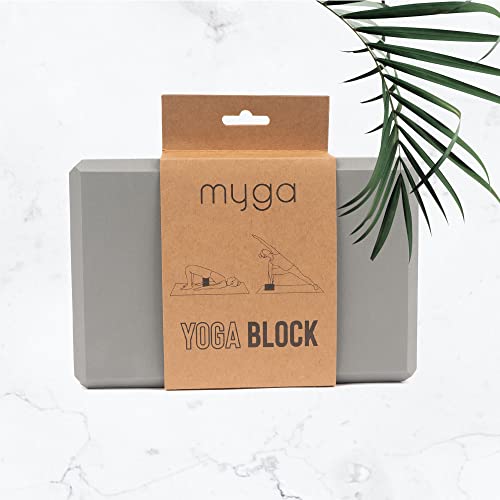 Yoga Block Lightweight EVA Foam Yoga Brick (Grey / One Size)