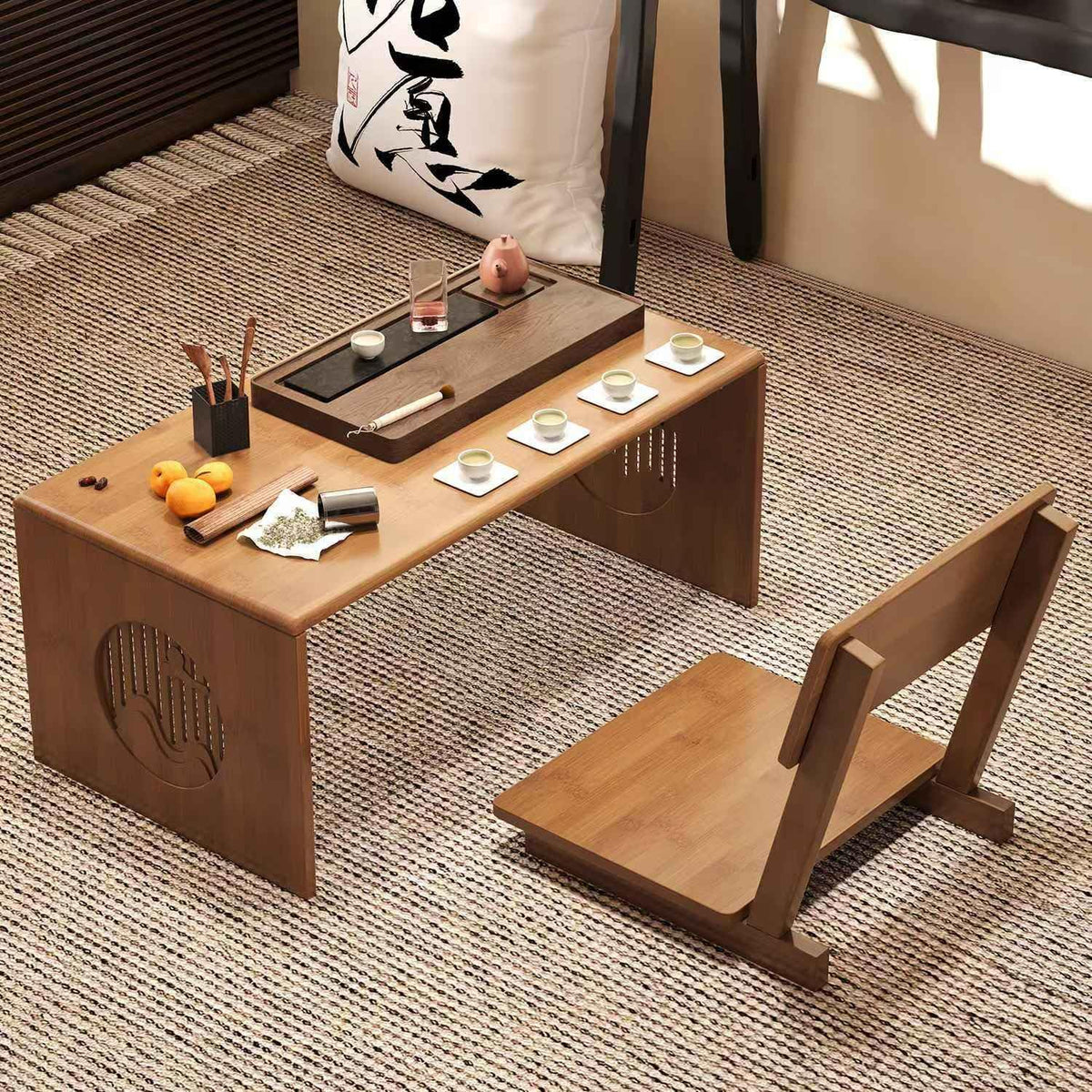 Japanese Folding Coffee Table Japanese Floor Table (A-39.4*14.5)