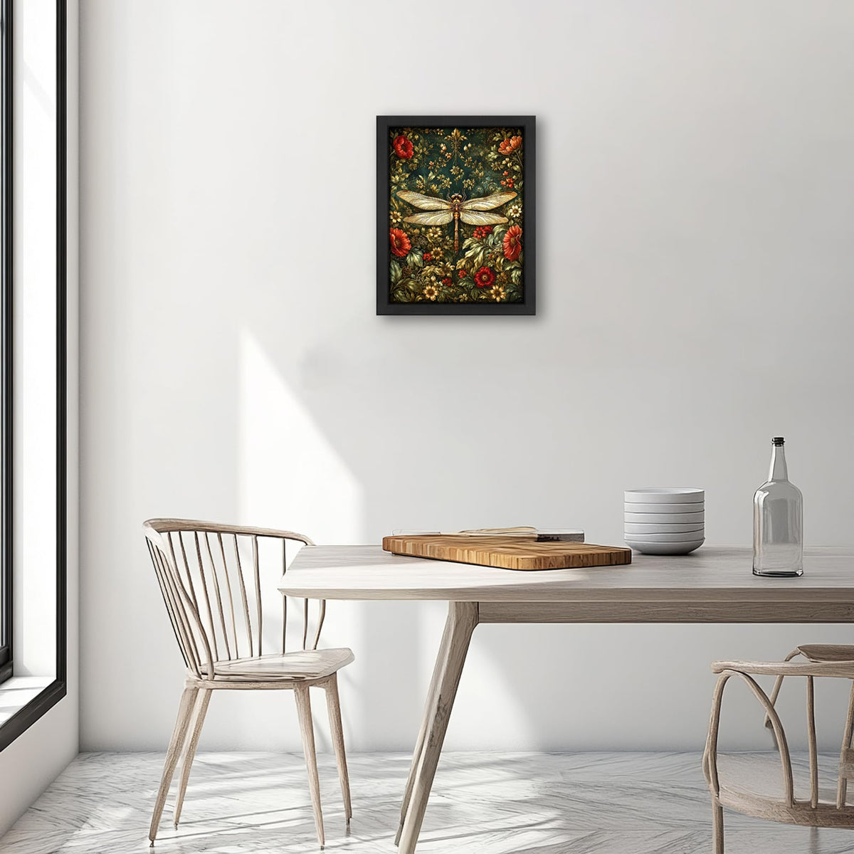 Dragonfly Decor Wall Art (Wall Art Framed 05 / 20"L x 16"W)