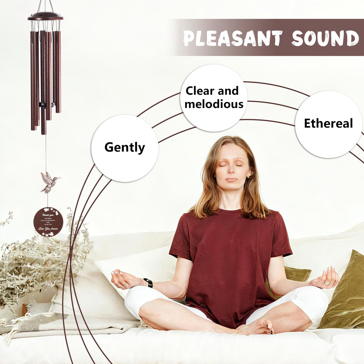 Outdoor Wind Chimes (Brown)