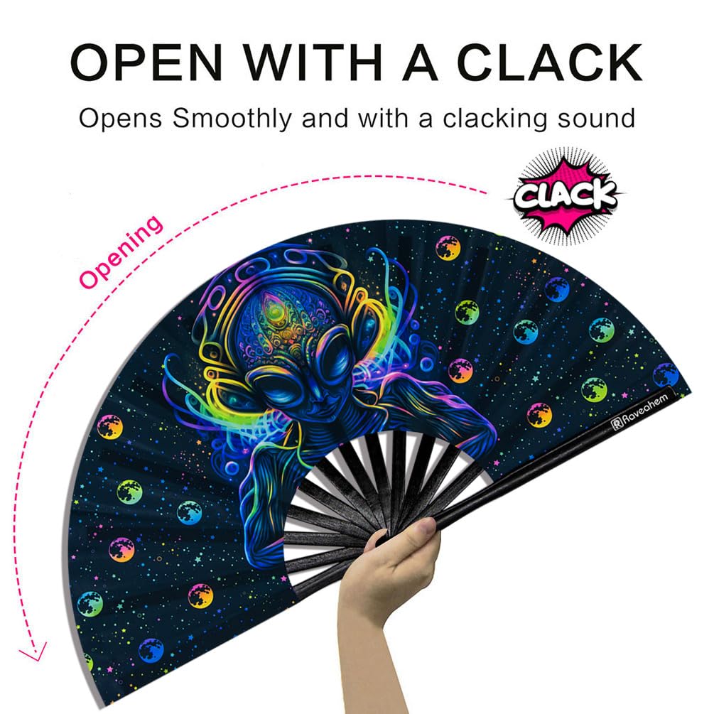Large Folding Fan (Alien Cosmos)
