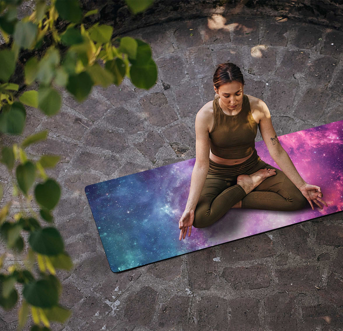 Printed Travel Yoga Mat (ZiSeXingKong)