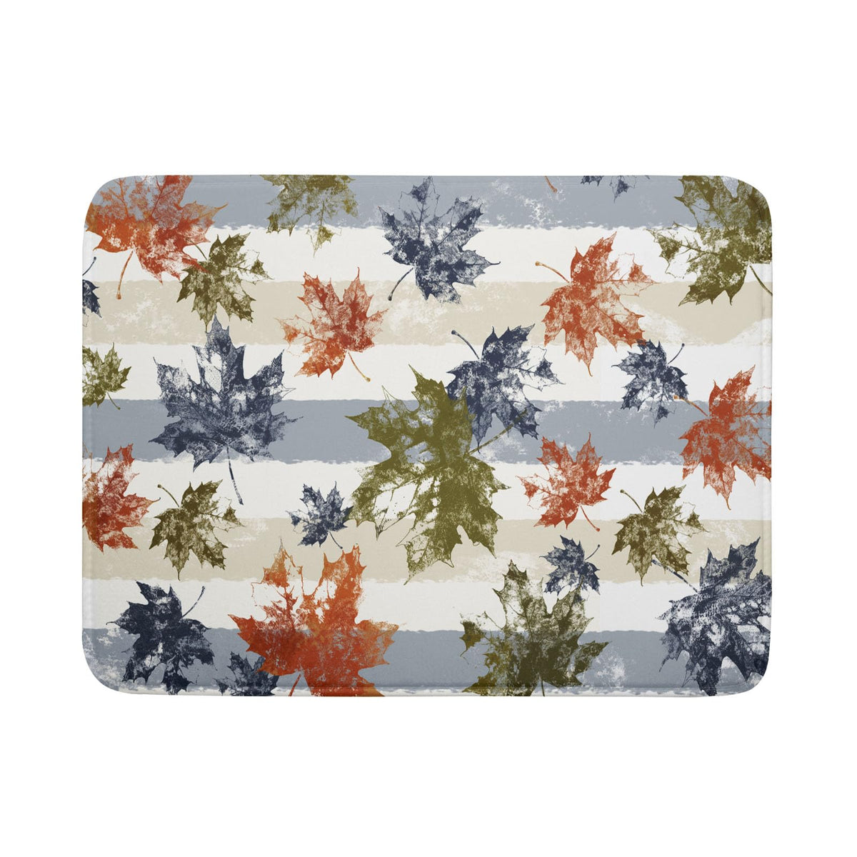 Autumn Colorful Maple Leaves Dish Drying Mat for Kitchen Counter (Colorful Maple Leave230807 / 18" x 24")