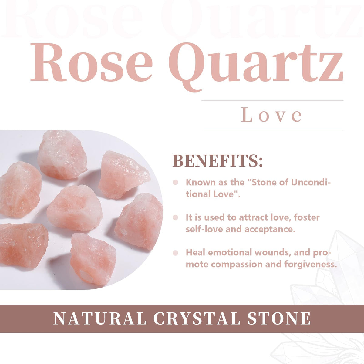 Handcarved Rose Quartz Pocket Stone Baby Buddha Crystal Statue (Pink)