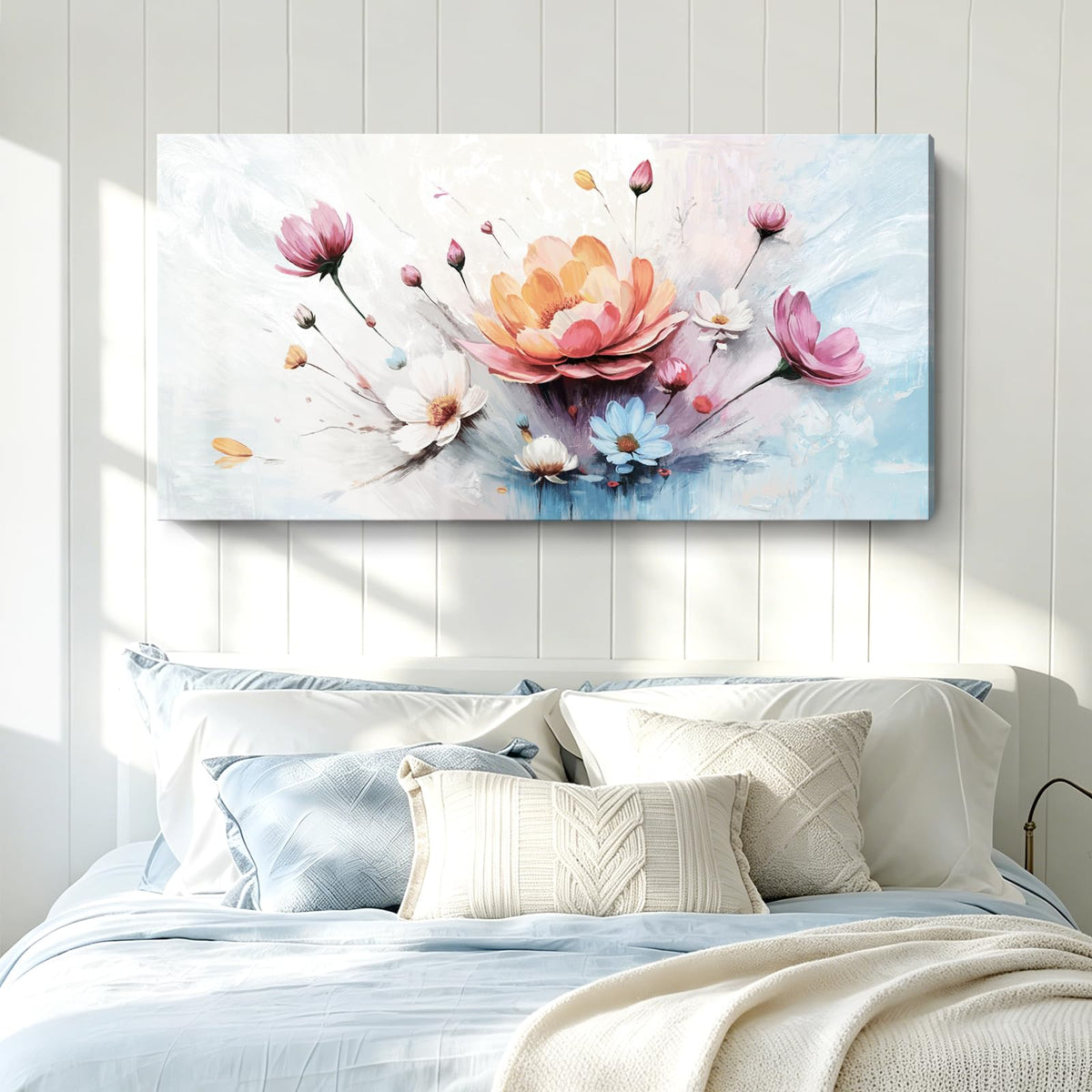 Large Wall Art (Colorful Wall Art / 58"Lx29"W)
