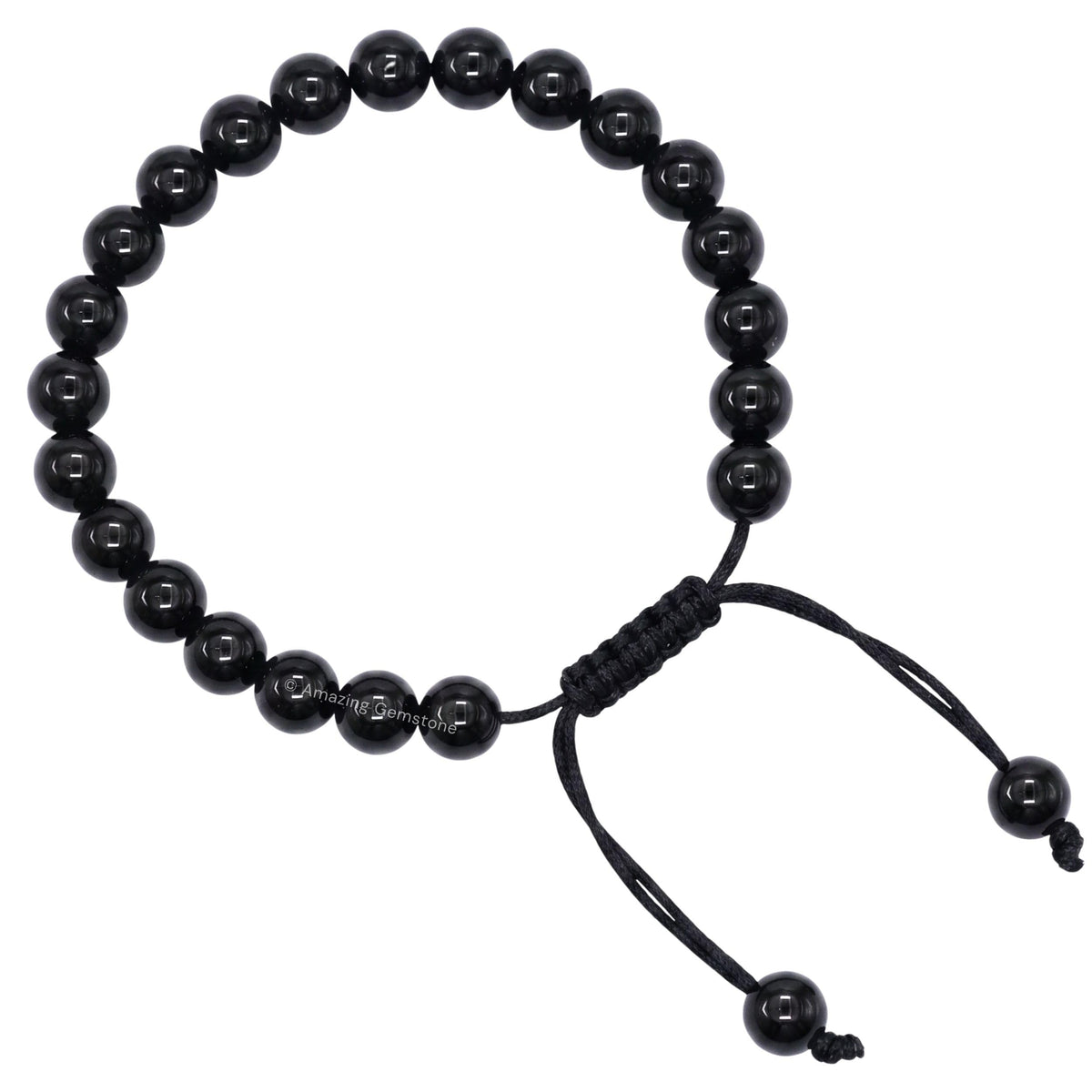 Black Tourmaline Bracelet for Women Men's Gifts (Black Tourmaline)