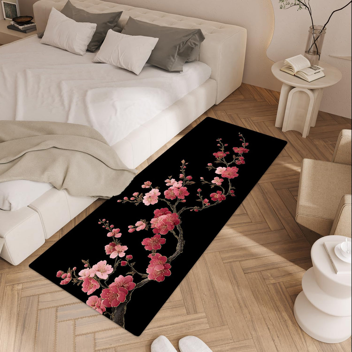 Cherry Blossom Laundry Room Rug 20x47 Inch (#59)