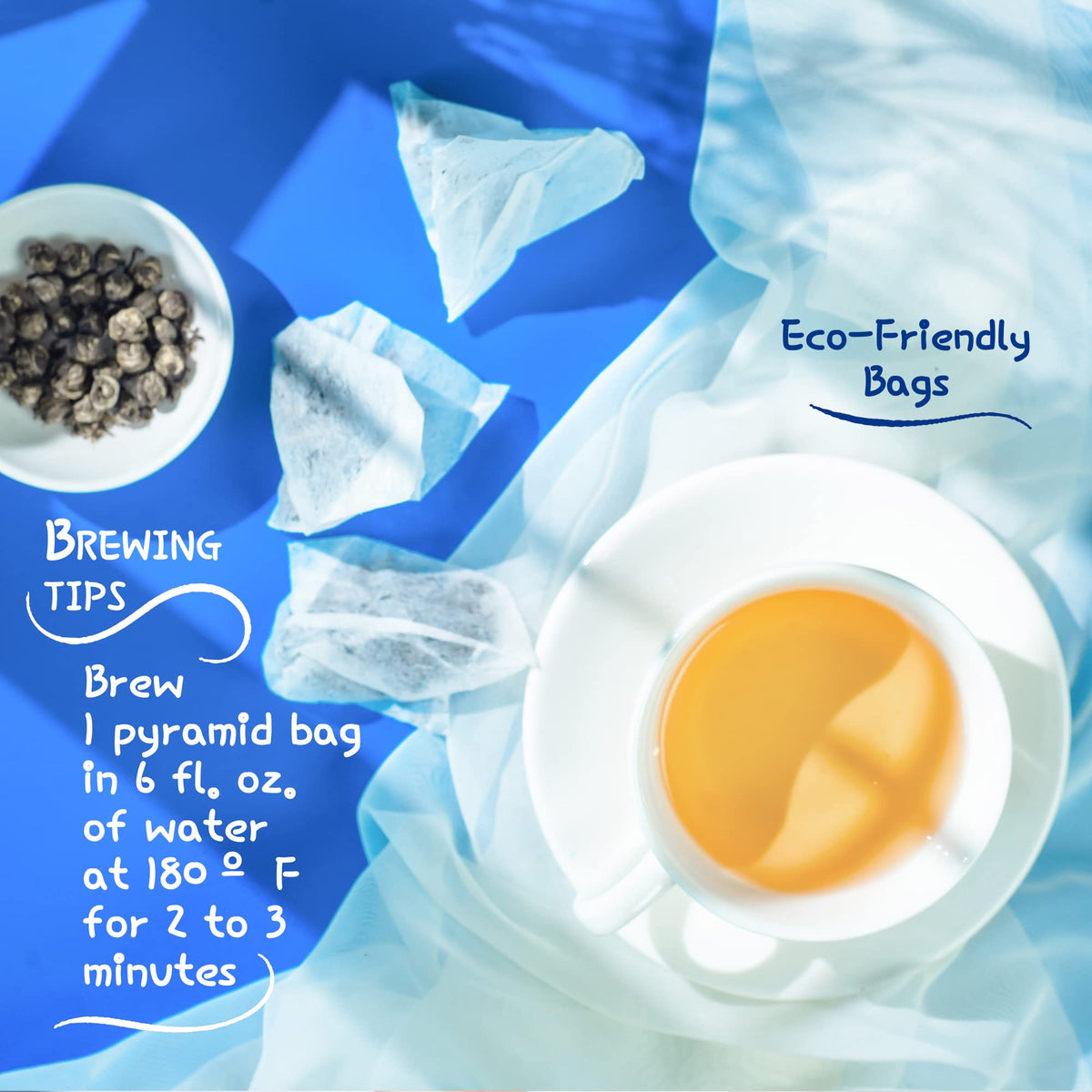 White Jasmine Dragon Pearl Tea