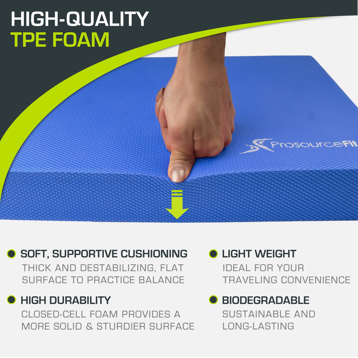 Exercise Balance Pad (Blue / L - (15.5" x 12.75"))