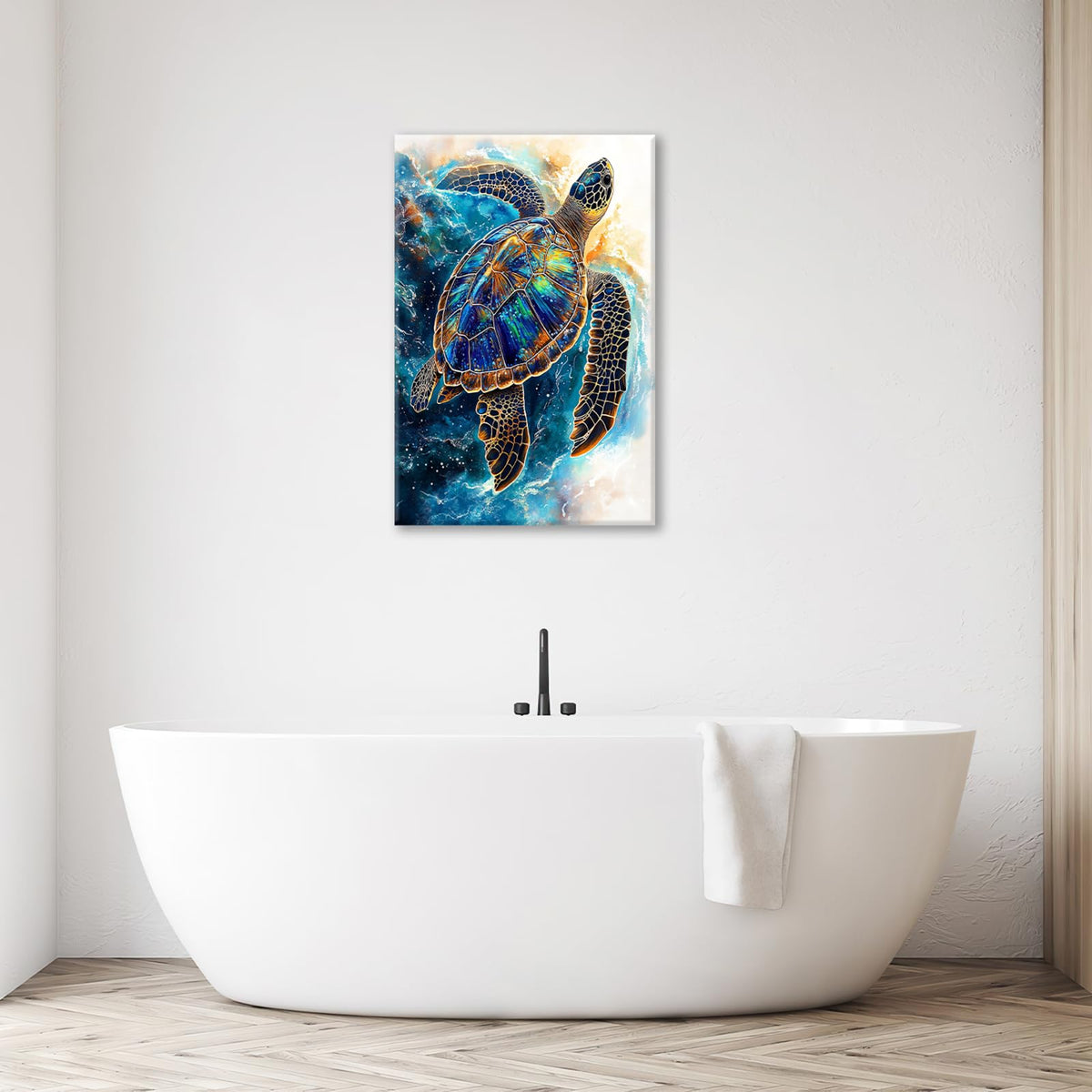Sea Turtle Wall Art (Turtle / 24L" x 16W")