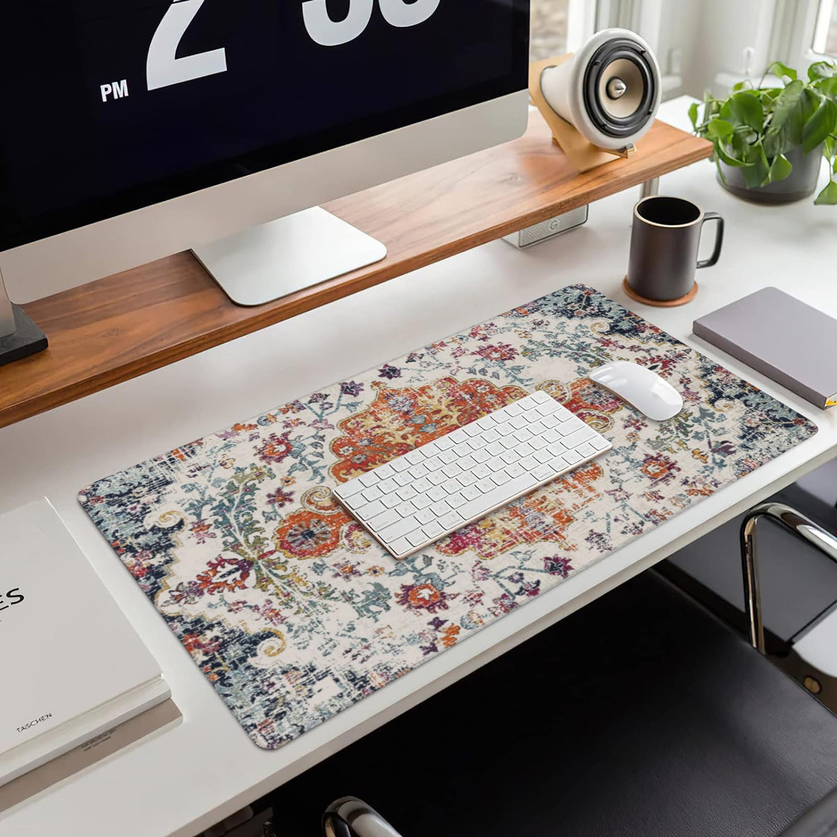 Large Gaming Mouse Pad for Desk (35.4" x 15.7" / Boho Carpet Style-1)