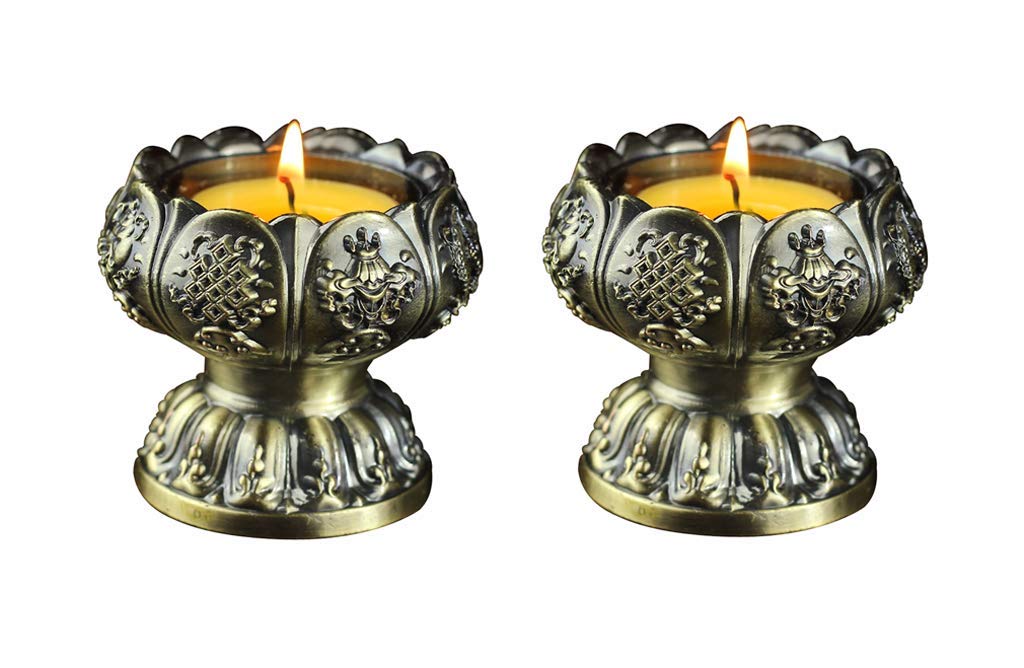 Lotus Flower Tealight Holder (Bronze)