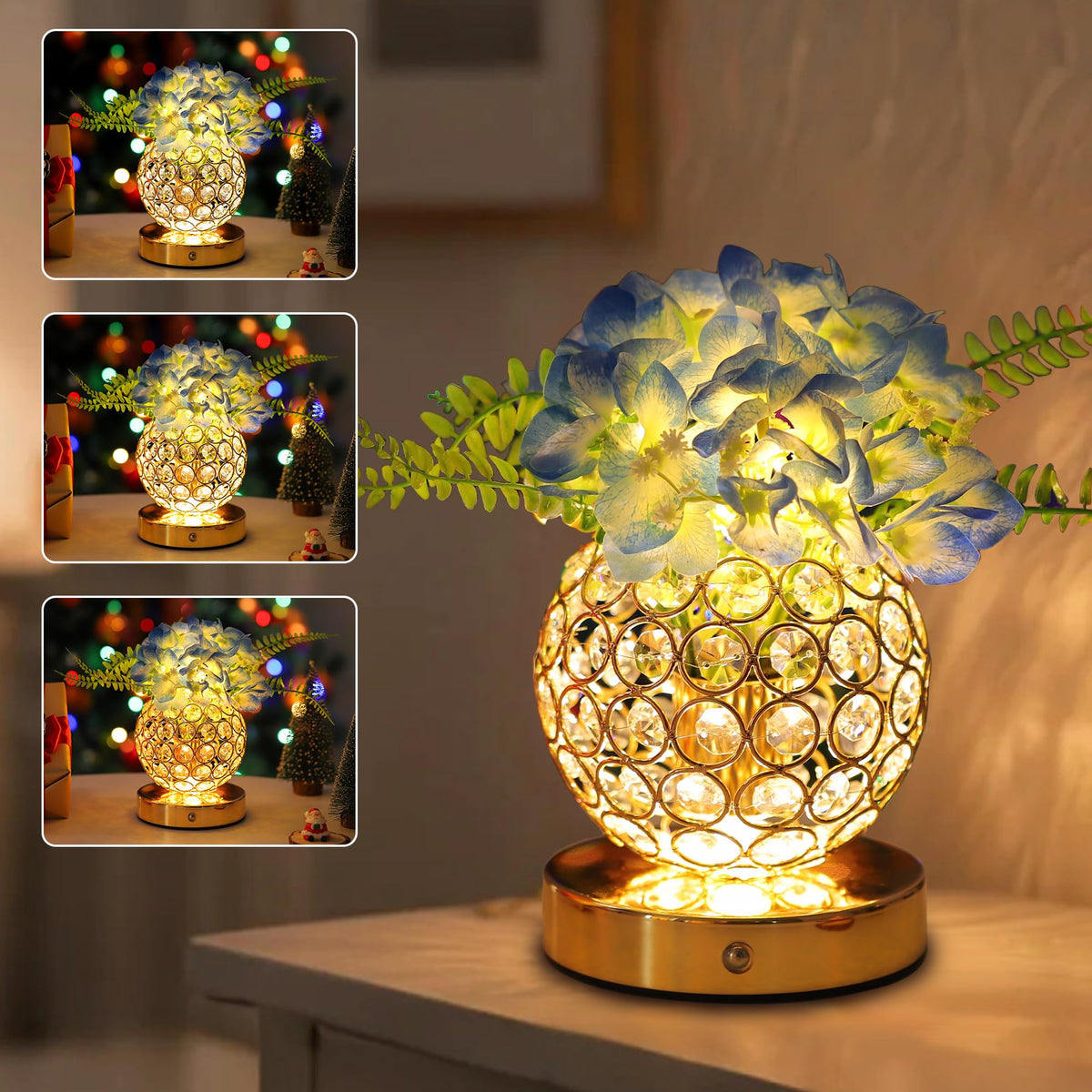Blue Artificial Hydrangea Flower Lamp (HYDRANGEA AR-B)