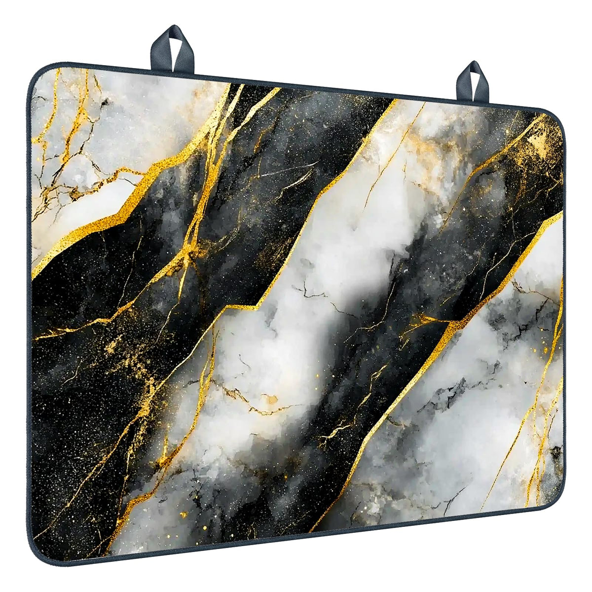 Gold Vein Marble Stove Cover Diatomaceous 28.65x20.47 In (Yel99882)