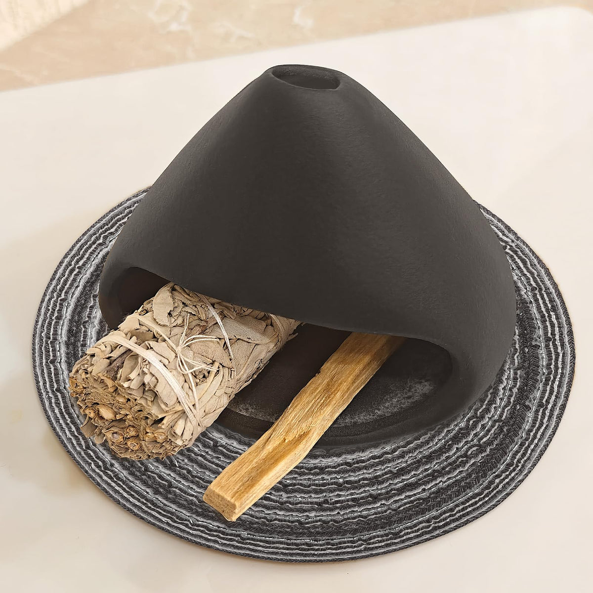 Palo Santo Holder Burner (Black+mat)