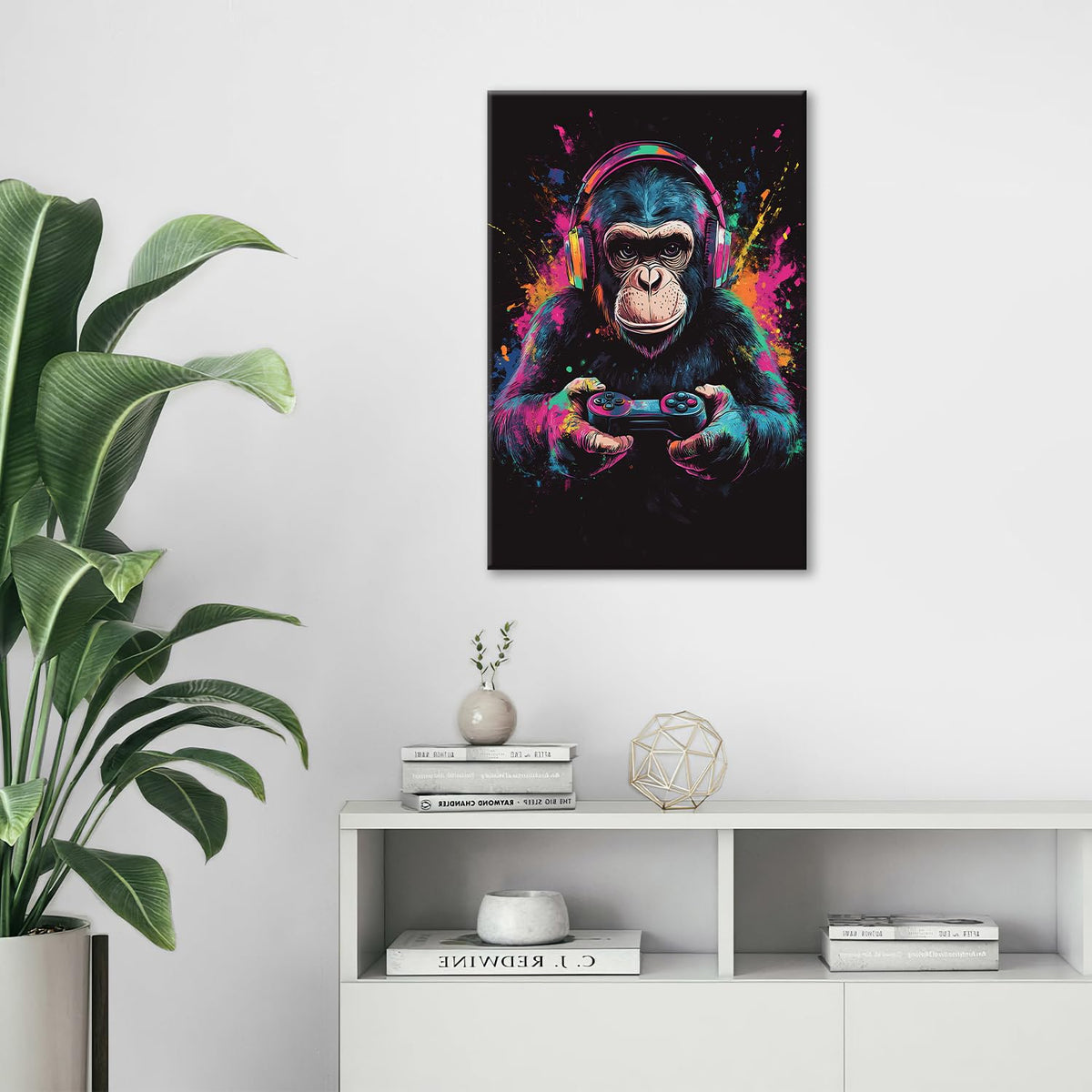 Gorilla Wall Art (24"L x 16"W / Video Game Gorilla)