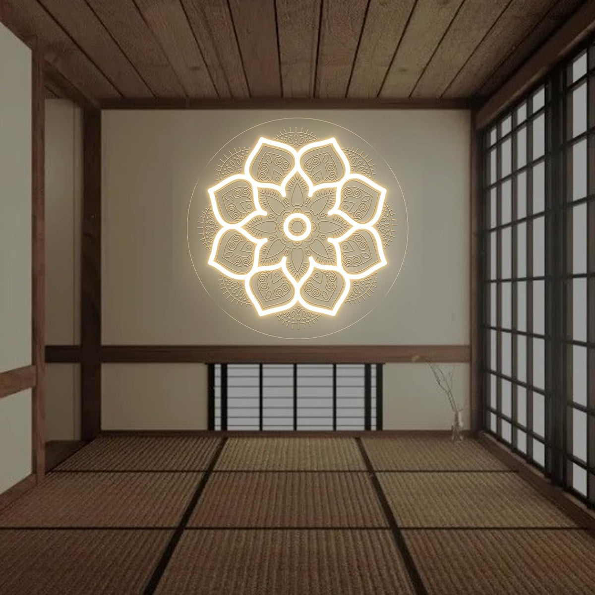 Sacred Geometry Mandala Neon Sign (Mandala)