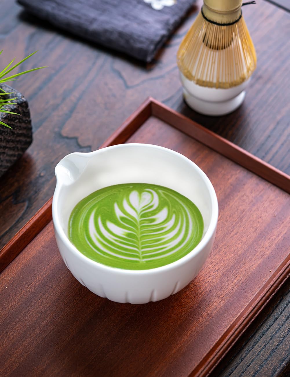Matcha Set Match Bowl and Whisk (White)