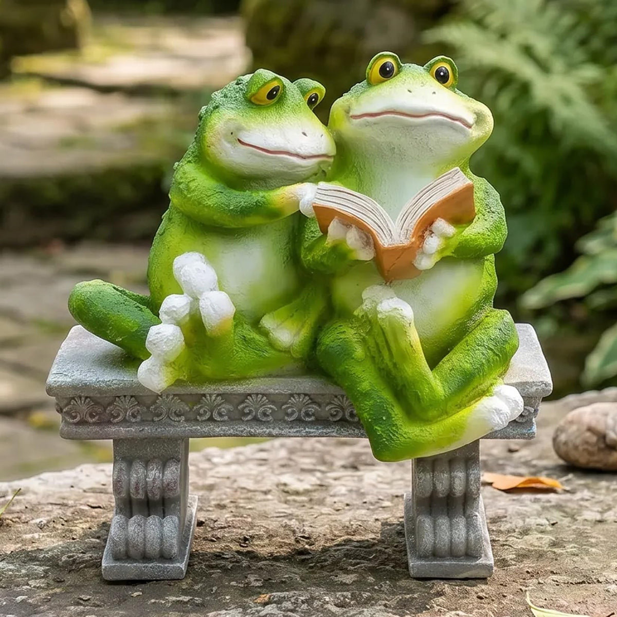 Garden Frog Outdoor Statues Decor (Frog)