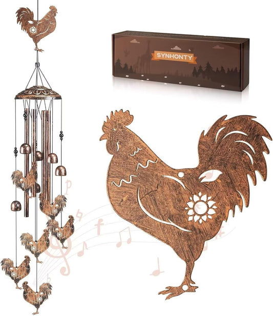 Chicken Wind Chimes for Outside (Chicken)