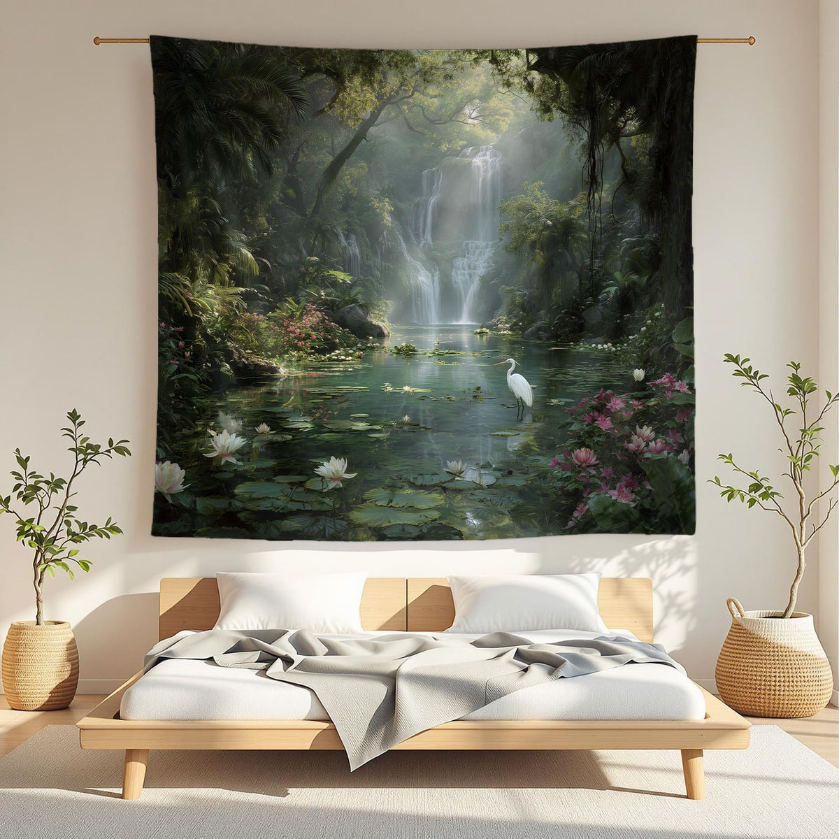 lmsfell Nature Tapestry 50 x 60 Inch (Light Green)