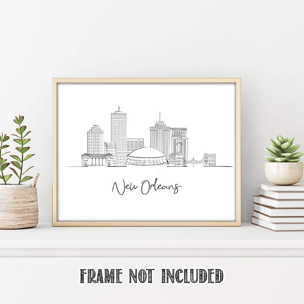 New Orleans Skyline Living Room Wall Decor (New Orleans, Louisiana)