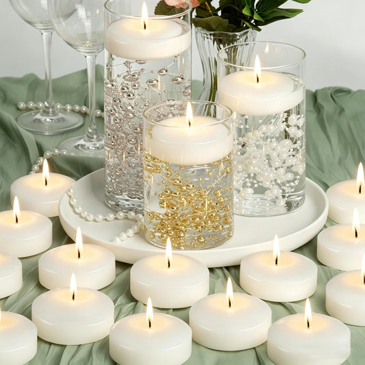 Floating Candles 3 (12-White / 12 Pack)