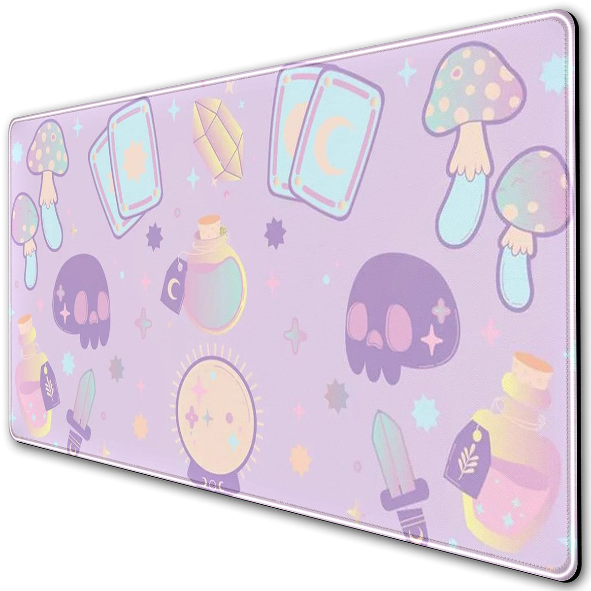 Kawaii Purple Desk Mat (Blue Purple)