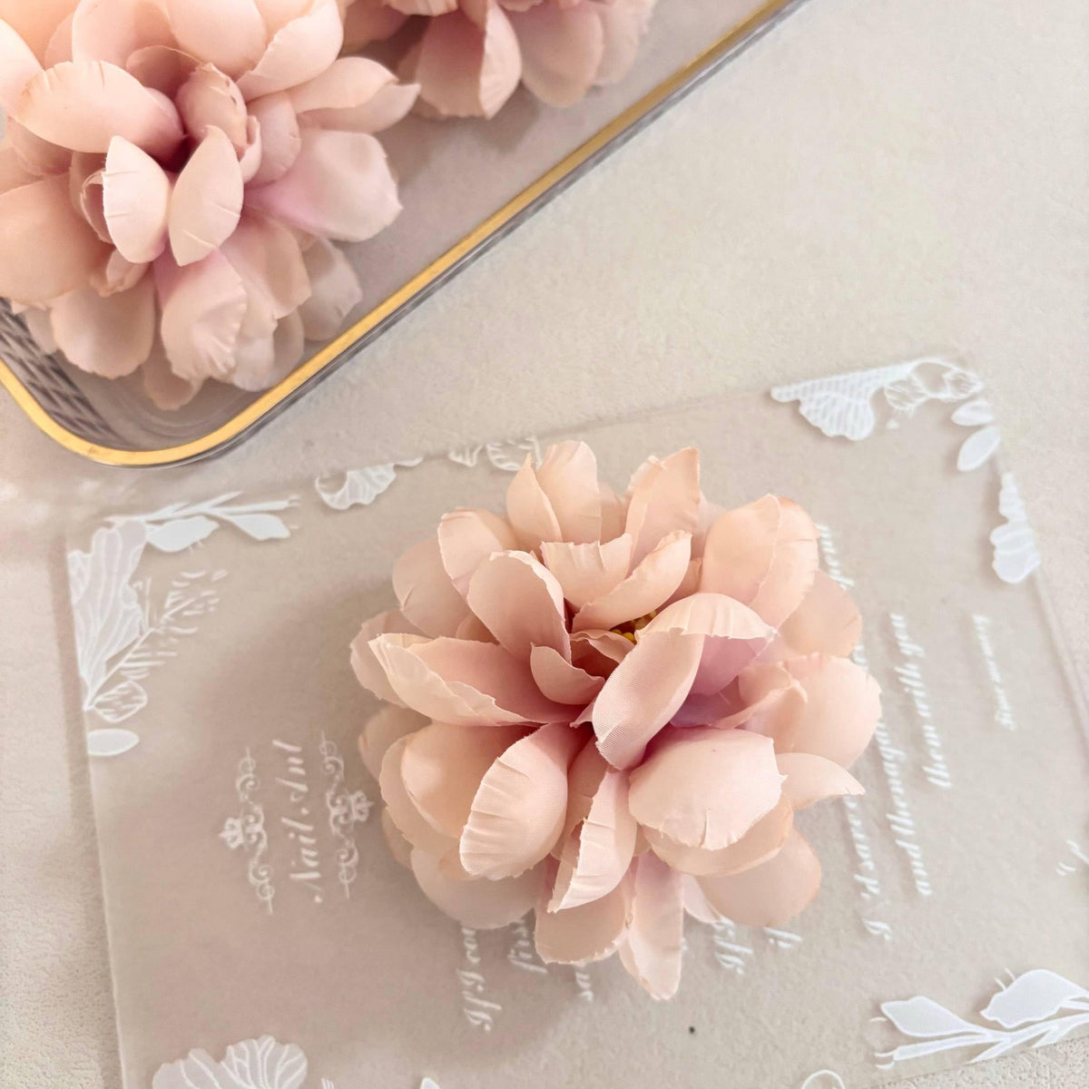 Floating Flowers for Floating Candle Centerpieces (Dusty Pink)