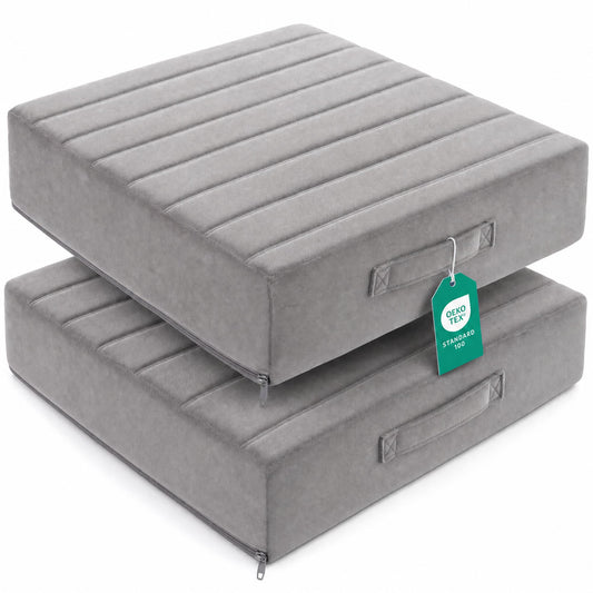Floor Pillows Set of 2 (Grey / 22 Inch (Pack of 2))