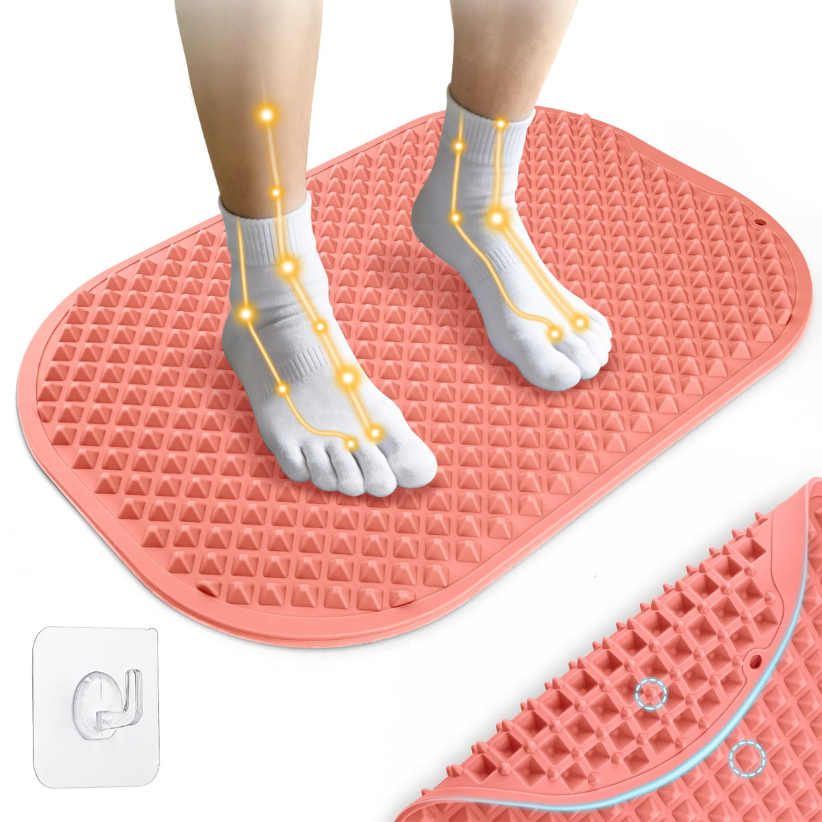 Silicone Foot Massage Mat (Pink / X-Large)