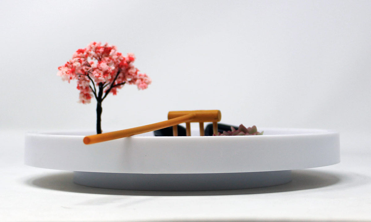 Mini Zen Garden Kit for Desk with Rake (3.2")