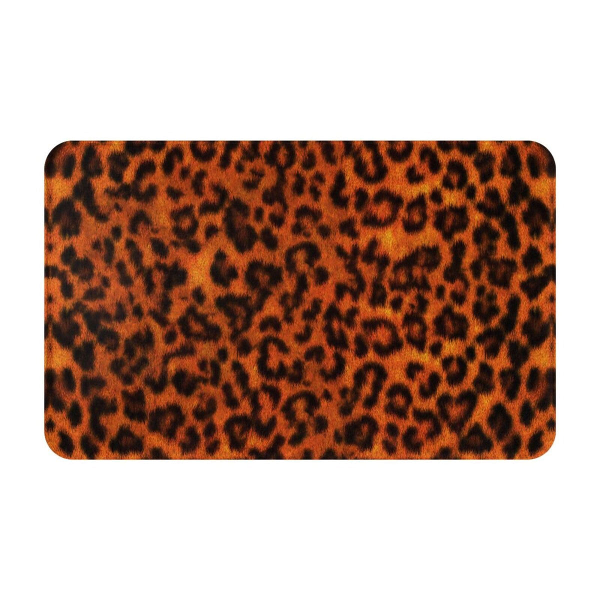 Leopard Print Bath Mat Non (1'8" x 2'8" (Rectangular) / Leopard Print)