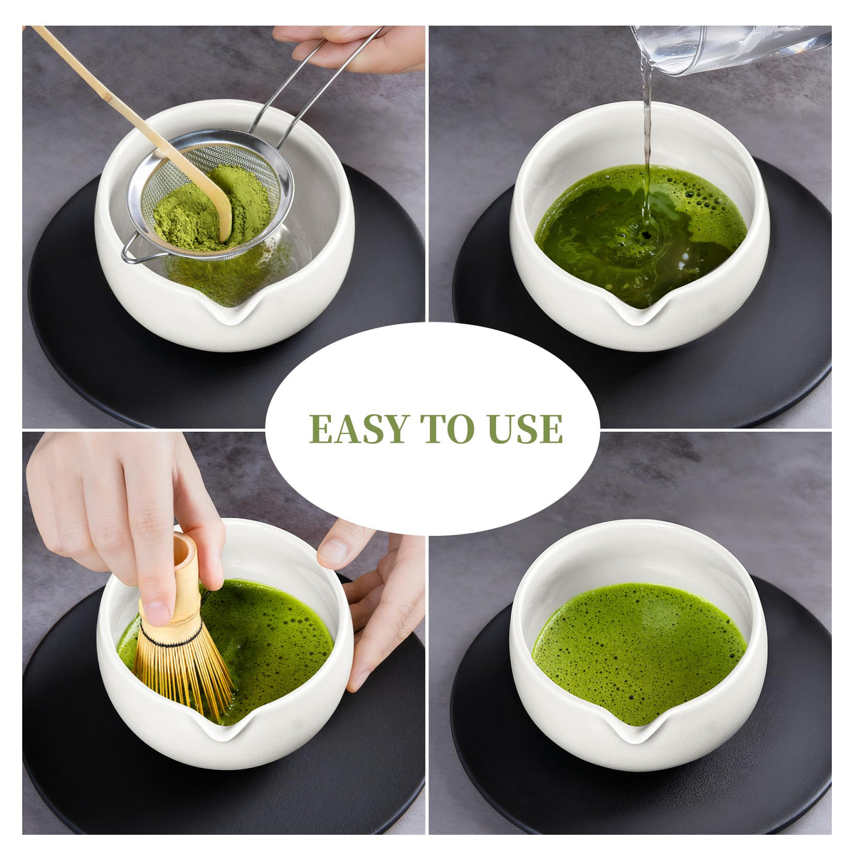 Matcha Whisk Set White (White)