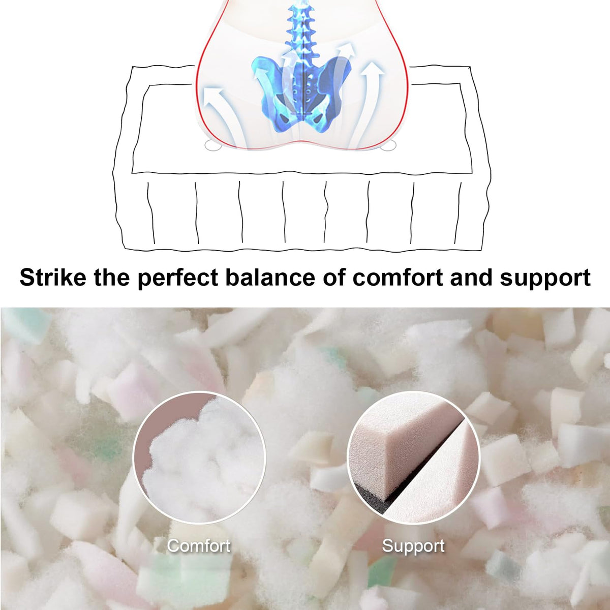 Square Floor Pillows (2 Pack / Ivory)